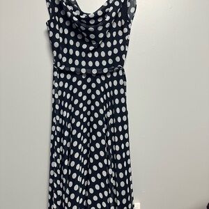 MSK Black Sleeveless Maxi Dress with Cowl Neck